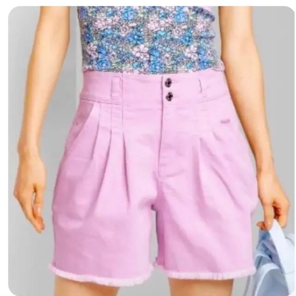 Pink Wild Fable Highrise A Line Shorts - Picture 1 of 5